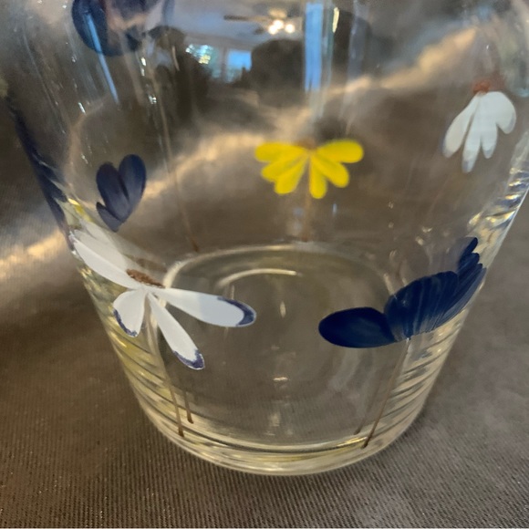 Vintage glass Bedside Night Carafe Pitcher and Tumbler Glass Set - Picture 4 of 8